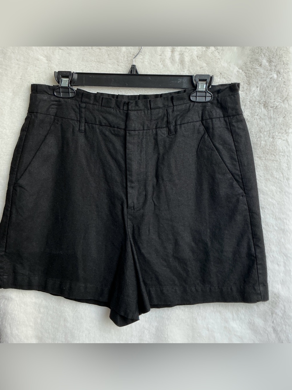 sofia by sofia vergara Black Flat Front Men's Shorts